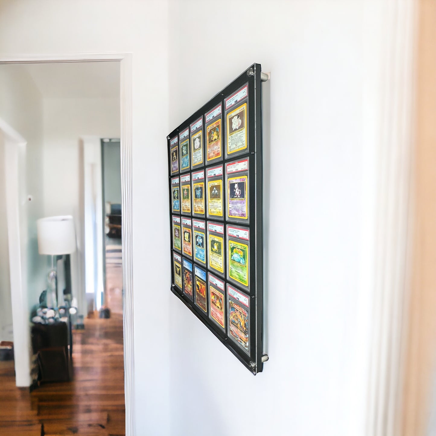 20 Grid PSA/CGC Acrylic Wall Frame with UV Protection