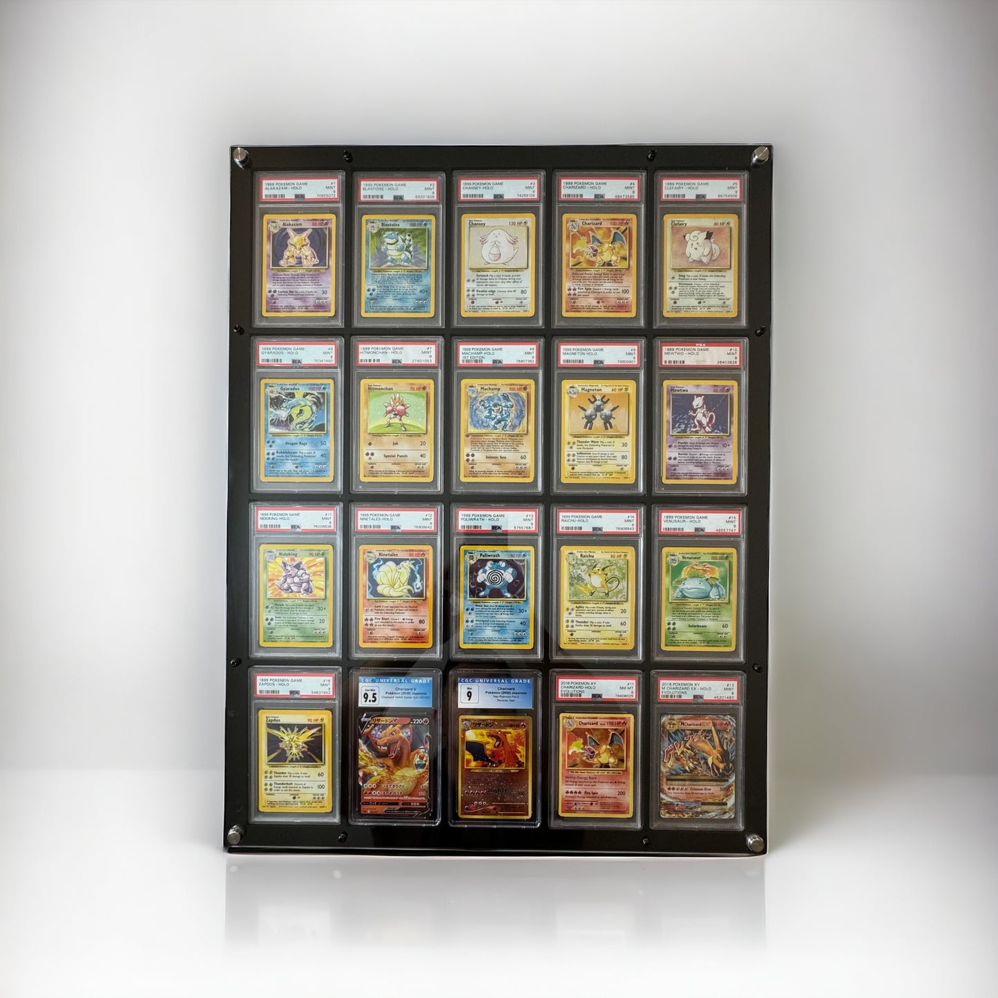 20 Grid PSA/CGC Acrylic Wall Frame with UV Protection