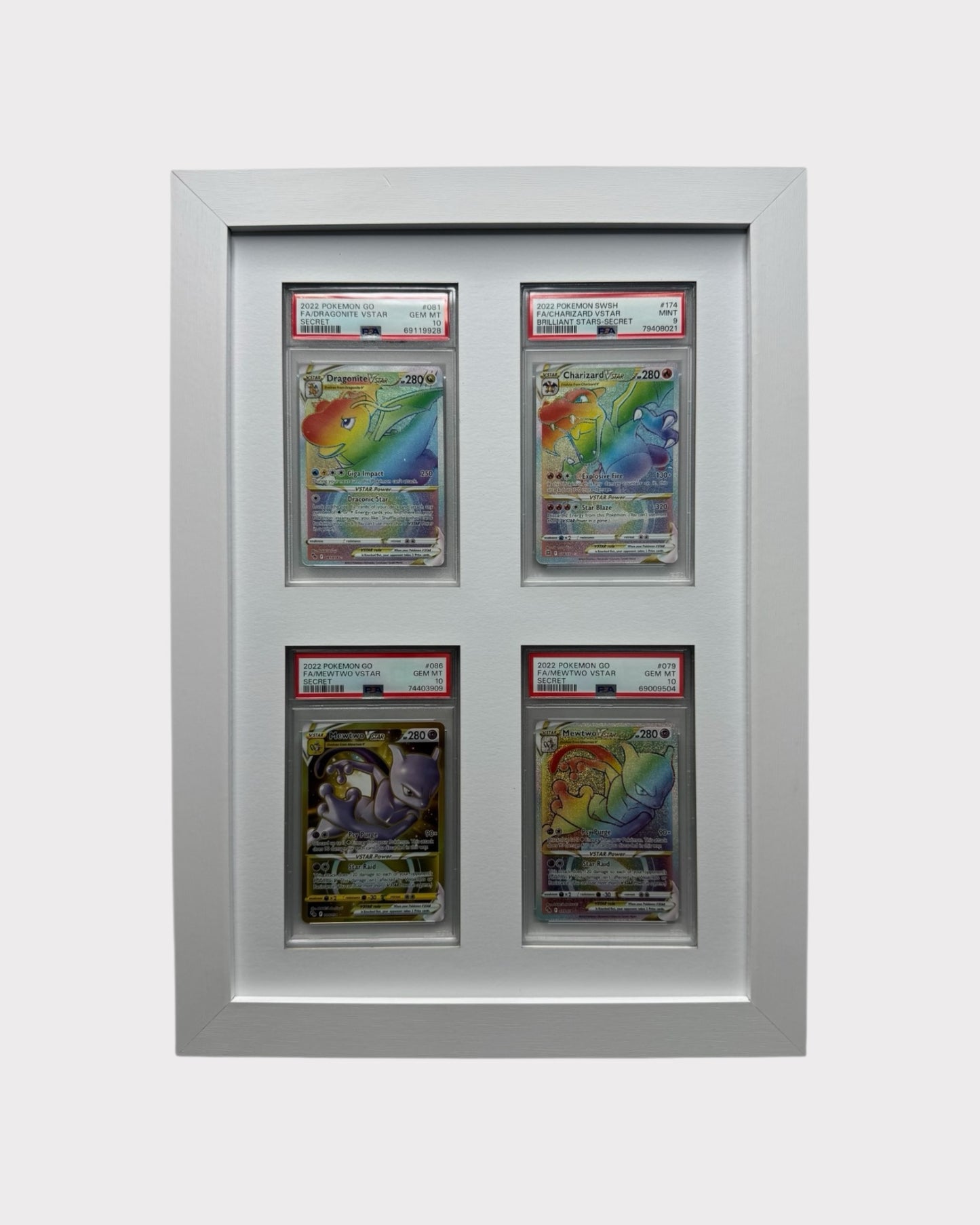 4 Grid PSA/CGC WHITE Wall Frame