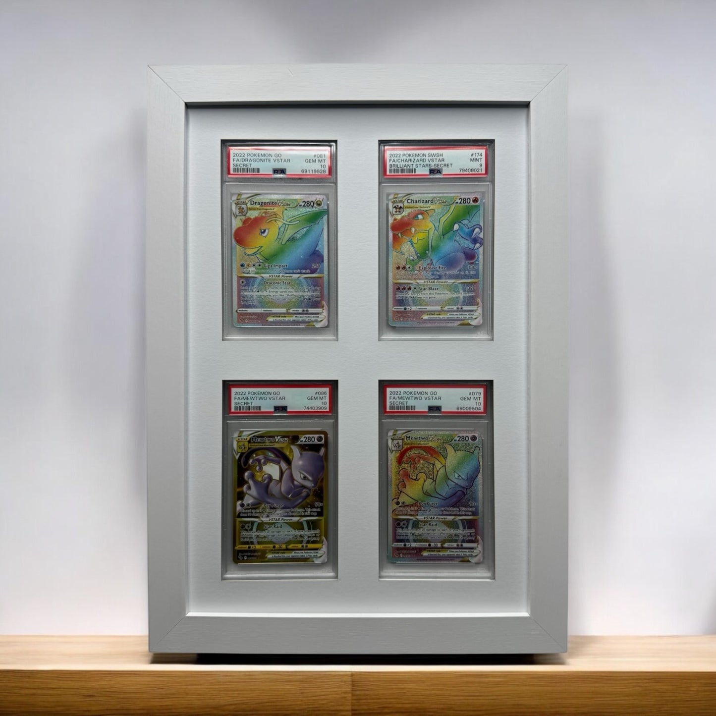 4 Grid PSA/CGC WHITE Wall Frame