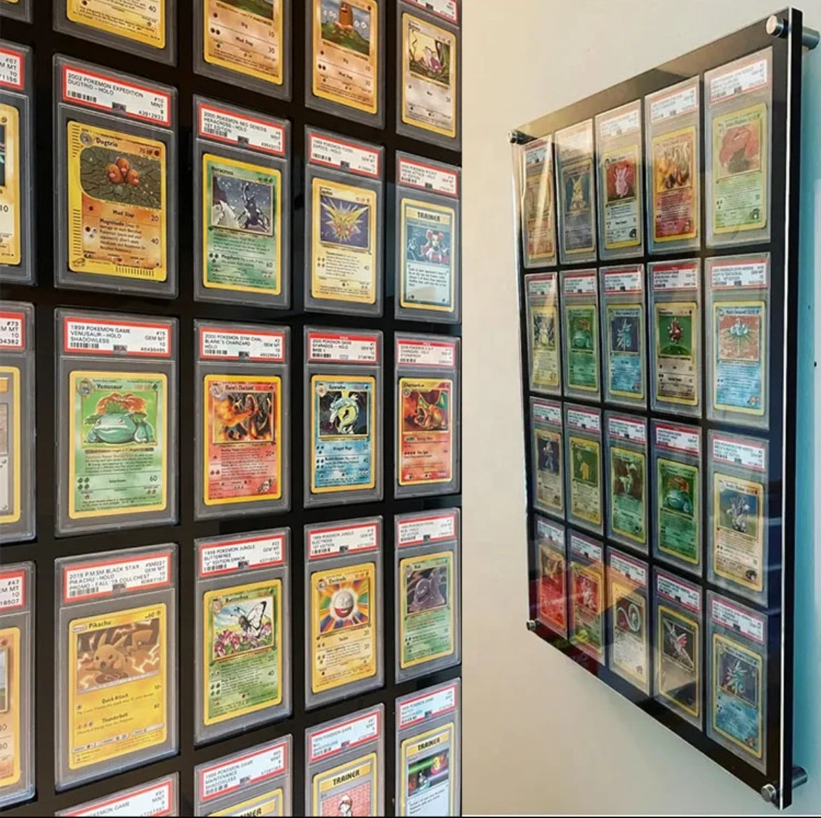 20 Grid PSA/CGC Acrylic Wall Frame with UV Protection