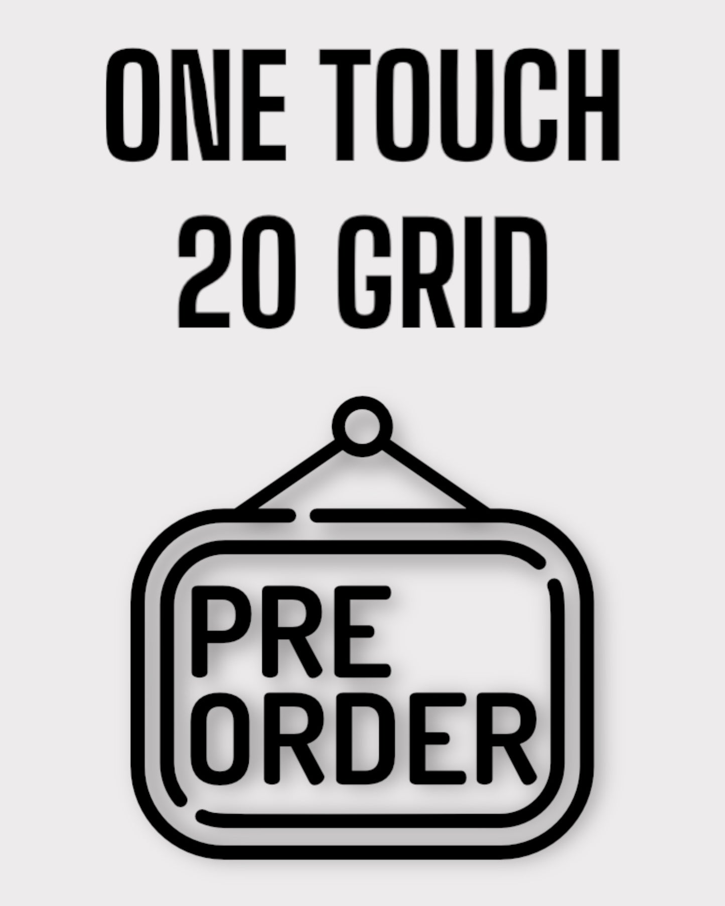 PRE ORDER: 20 Grid ONE TOUCH Wall Frame 35-130Pt